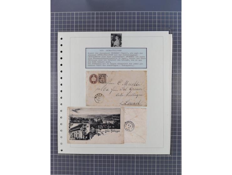 1800/1970 (ca.), HEIMATGESCHICHTE BADENS, umfangreiche Materialsammlung, teils ausstellungsmäßig aufgezogen, mit einigen hund