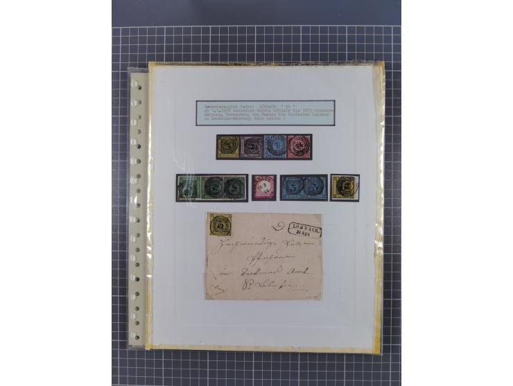 1800/1970 (ca.), HEIMATGESCHICHTE BADENS, umfangreiche Materialsammlung, teils ausstellungsmäßig aufgezogen, mit einigen hund