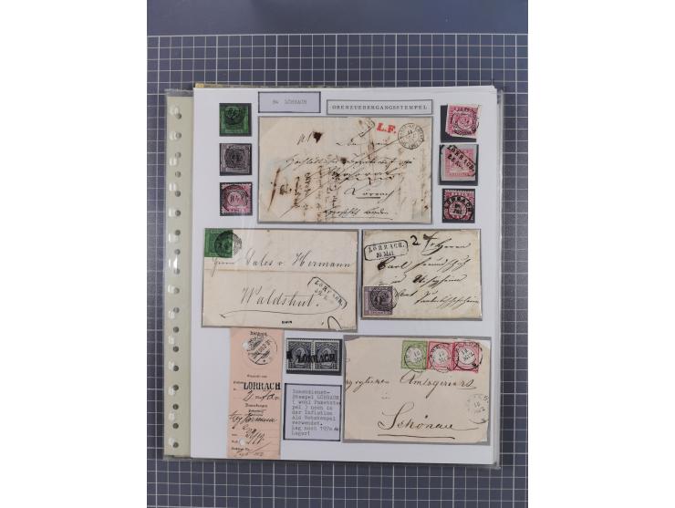 1800/1970 (ca.), HEIMATGESCHICHTE BADENS, umfangreiche Materialsammlung, teils ausstellungsmäßig aufgezogen, mit einigen hund