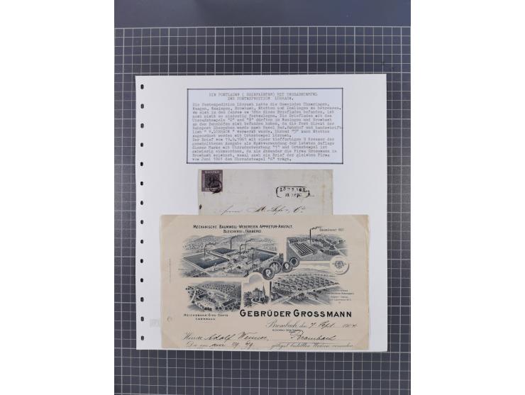 1800/1970 (ca.), HEIMATGESCHICHTE BADENS, umfangreiche Materialsammlung, teils ausstellungsmäßig aufgezogen, mit einigen hund