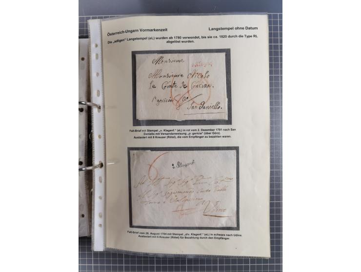 1756/1993 (ca.), reichhaltige Heimatsammlung “KLAGENFURT” mit über 650 Briefen und Karten, ab Vorphilatelie, dabei auch Posts