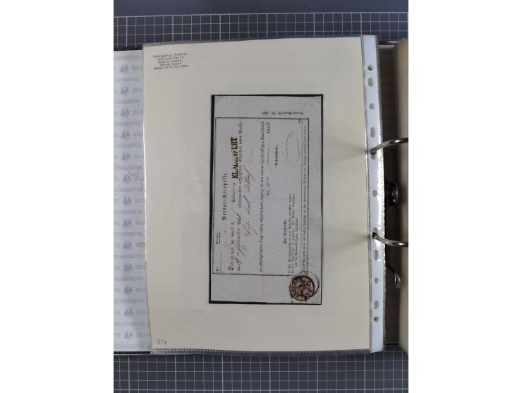 1756/1993 (ca.), reichhaltige Heimatsammlung “KLAGENFURT” mit über 650 Briefen und Karten, ab Vorphilatelie, dabei auch Posts