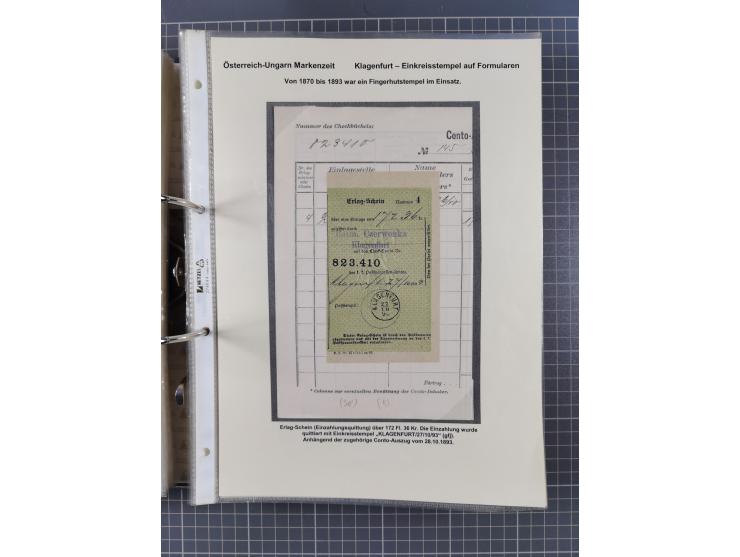 1756/1993 (ca.), reichhaltige Heimatsammlung “KLAGENFURT” mit über 650 Briefen und Karten, ab Vorphilatelie, dabei auch Posts