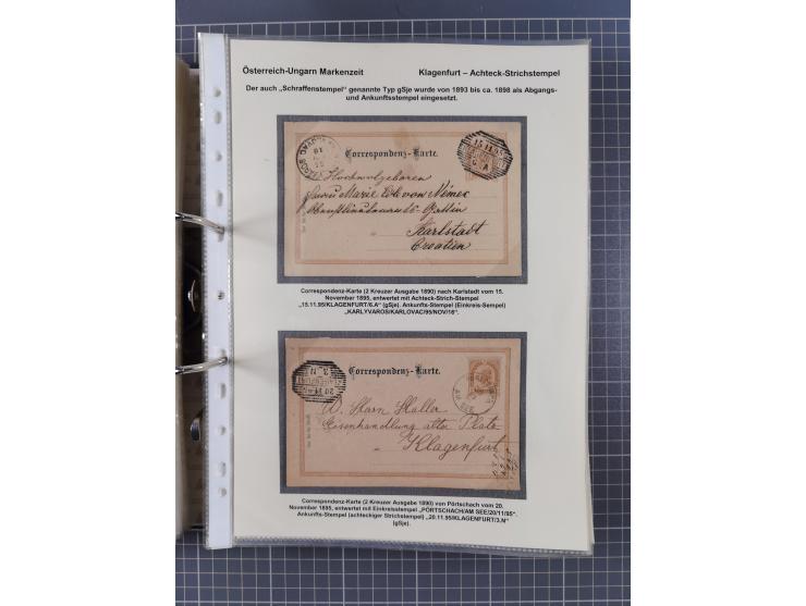 1756/1993 (ca.), reichhaltige Heimatsammlung “KLAGENFURT” mit über 650 Briefen und Karten, ab Vorphilatelie, dabei auch Posts