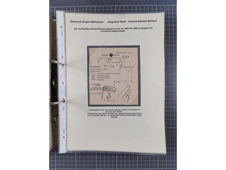 1756/1993 (ca.), reichhaltige Heimatsammlung “KLAGENFURT” mit über 650 Briefen und Karten, ab Vorphilatelie, dabei auch Posts