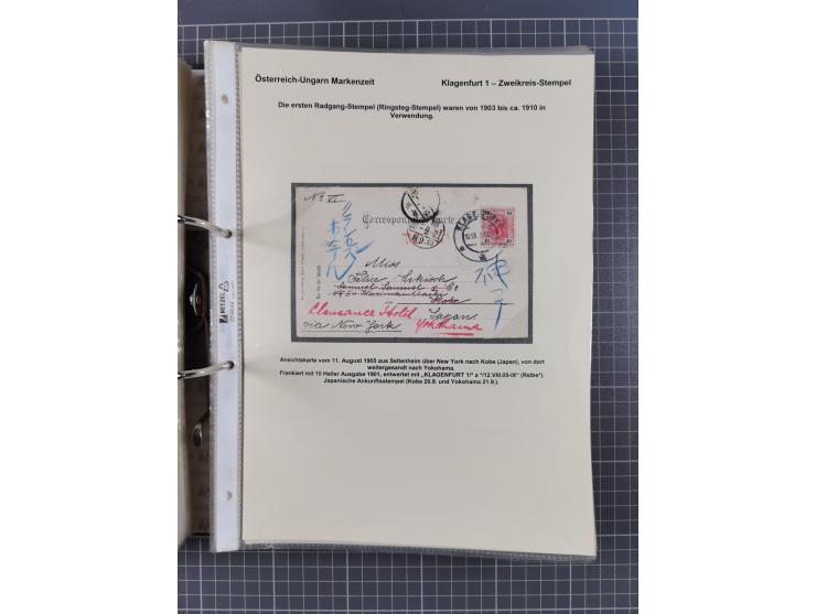 1756/1993 (ca.), reichhaltige Heimatsammlung “KLAGENFURT” mit über 650 Briefen und Karten, ab Vorphilatelie, dabei auch Posts