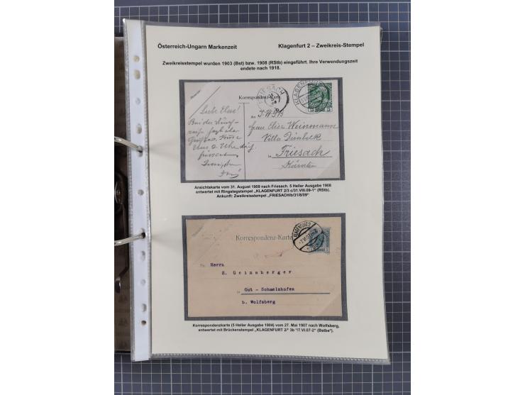 1756/1993 (ca.), reichhaltige Heimatsammlung “KLAGENFURT” mit über 650 Briefen und Karten, ab Vorphilatelie, dabei auch Posts