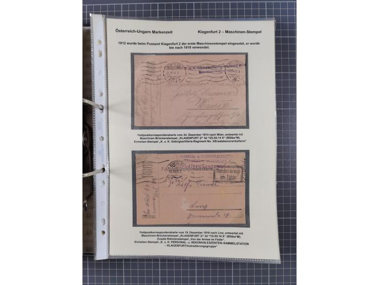 1756/1993 (ca.), reichhaltige Heimatsammlung “KLAGENFURT” mit über 650 Briefen und Karten, ab Vorphilatelie, dabei auch Posts