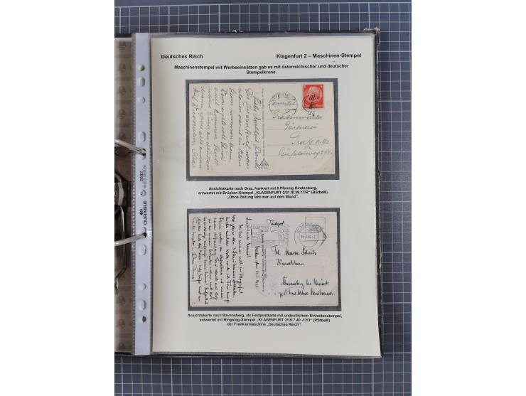 1756/1993 (ca.), reichhaltige Heimatsammlung “KLAGENFURT” mit über 650 Briefen und Karten, ab Vorphilatelie, dabei auch Posts