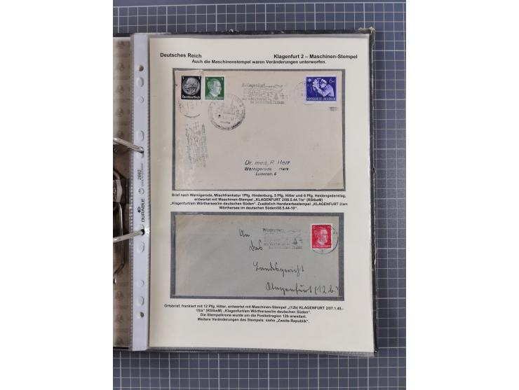 1756/1993 (ca.), reichhaltige Heimatsammlung “KLAGENFURT” mit über 650 Briefen und Karten, ab Vorphilatelie, dabei auch Posts