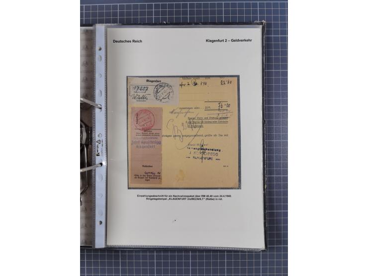 1756/1993 (ca.), reichhaltige Heimatsammlung “KLAGENFURT” mit über 650 Briefen und Karten, ab Vorphilatelie, dabei auch Posts