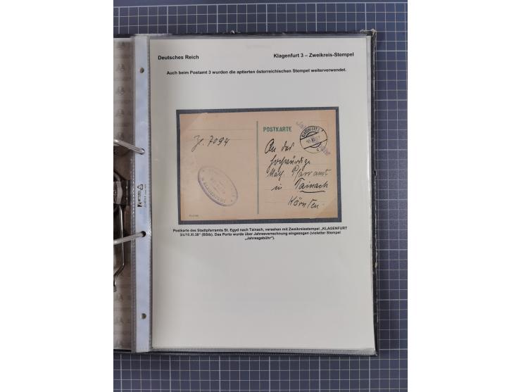 1756/1993 (ca.), reichhaltige Heimatsammlung “KLAGENFURT” mit über 650 Briefen und Karten, ab Vorphilatelie, dabei auch Posts