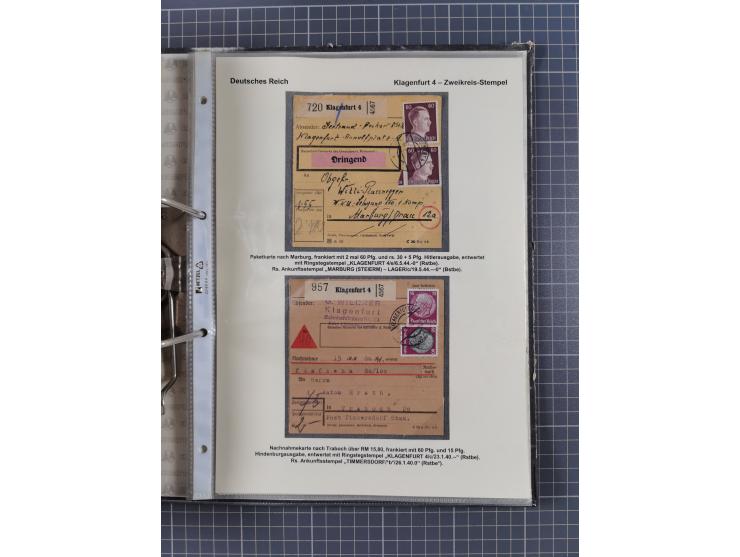 1756/1993 (ca.), reichhaltige Heimatsammlung “KLAGENFURT” mit über 650 Briefen und Karten, ab Vorphilatelie, dabei auch Posts