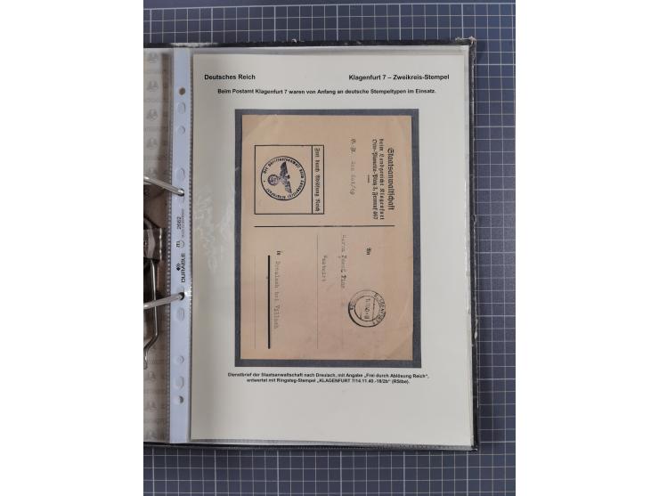 1756/1993 (ca.), reichhaltige Heimatsammlung “KLAGENFURT” mit über 650 Briefen und Karten, ab Vorphilatelie, dabei auch Posts