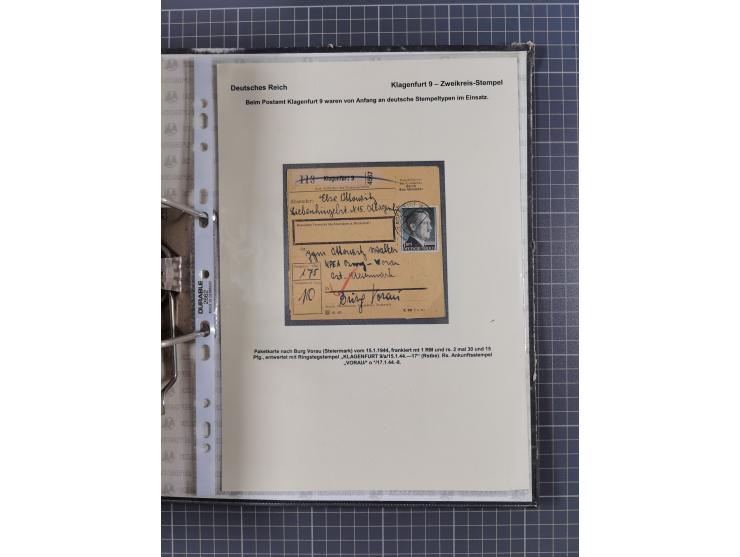 1756/1993 (ca.), reichhaltige Heimatsammlung “KLAGENFURT” mit über 650 Briefen und Karten, ab Vorphilatelie, dabei auch Posts