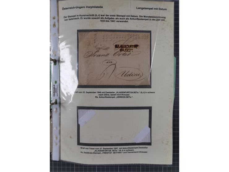 1756/1993 (ca.), reichhaltige Heimatsammlung “KLAGENFURT” mit über 650 Briefen und Karten, ab Vorphilatelie, dabei auch Posts