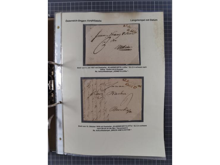 1756/1993 (ca.), reichhaltige Heimatsammlung “KLAGENFURT” mit über 650 Briefen und Karten, ab Vorphilatelie, dabei auch Posts