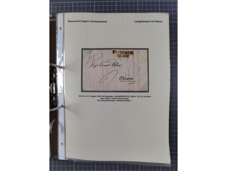 1756/1993 (ca.), reichhaltige Heimatsammlung “KLAGENFURT” mit über 650 Briefen und Karten, ab Vorphilatelie, dabei auch Posts
