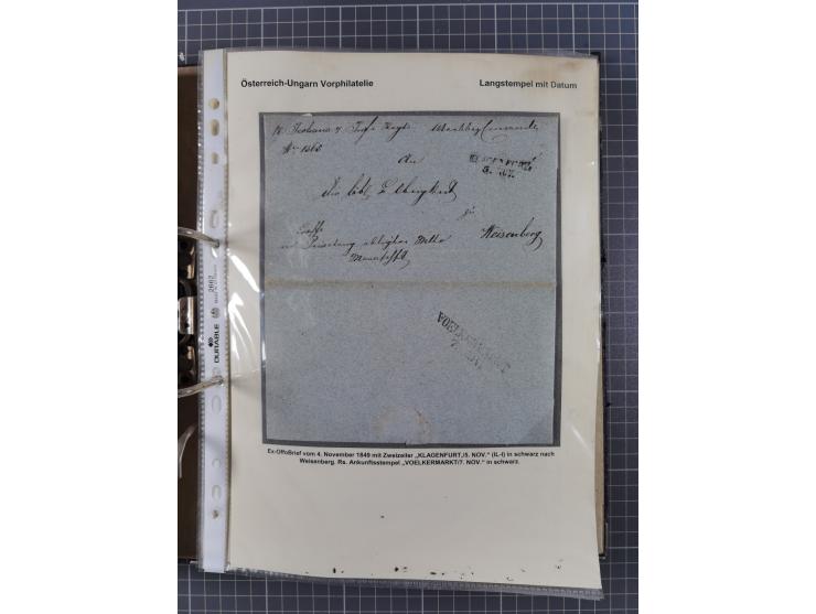 1756/1993 (ca.), reichhaltige Heimatsammlung “KLAGENFURT” mit über 650 Briefen und Karten, ab Vorphilatelie, dabei auch Posts