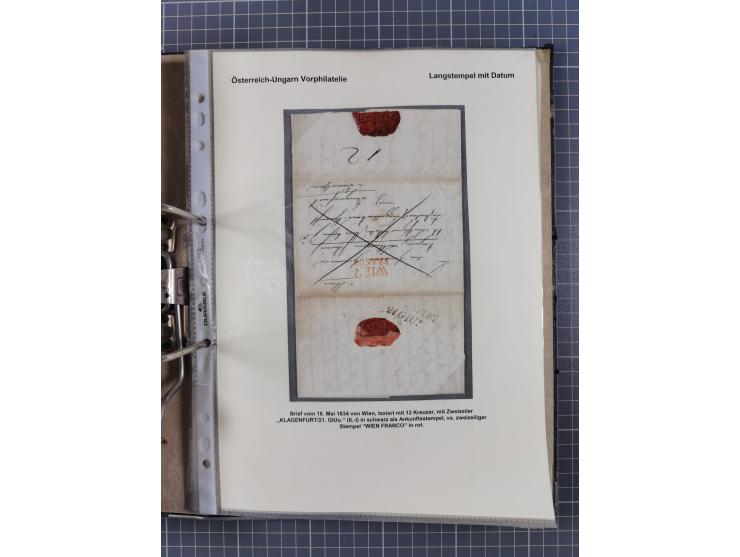 1756/1993 (ca.), reichhaltige Heimatsammlung “KLAGENFURT” mit über 650 Briefen und Karten, ab Vorphilatelie, dabei auch Posts