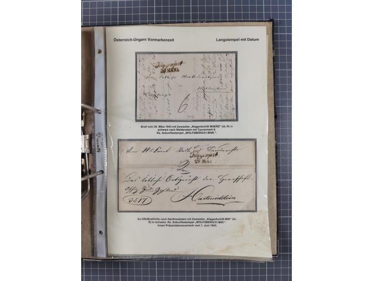 1756/1993 (ca.), reichhaltige Heimatsammlung “KLAGENFURT” mit über 650 Briefen und Karten, ab Vorphilatelie, dabei auch Posts