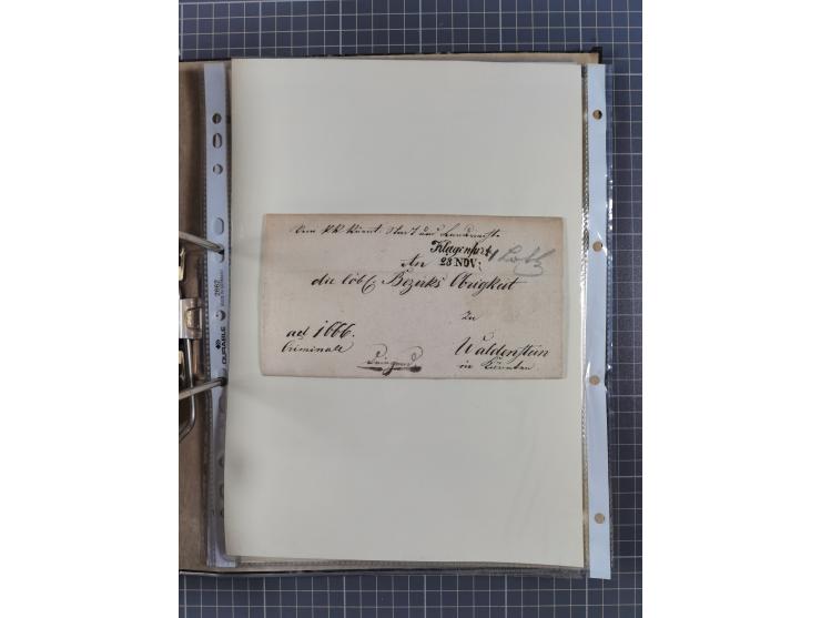 1756/1993 (ca.), reichhaltige Heimatsammlung “KLAGENFURT” mit über 650 Briefen und Karten, ab Vorphilatelie, dabei auch Posts