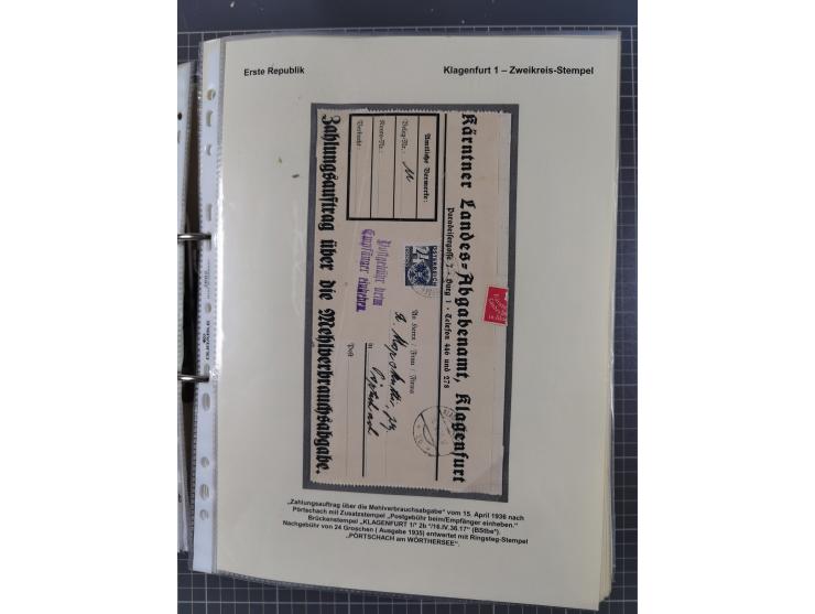 1756/1993 (ca.), reichhaltige Heimatsammlung “KLAGENFURT” mit über 650 Briefen und Karten, ab Vorphilatelie, dabei auch Posts