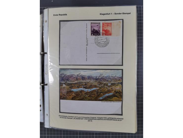 1756/1993 (ca.), reichhaltige Heimatsammlung “KLAGENFURT” mit über 650 Briefen und Karten, ab Vorphilatelie, dabei auch Posts