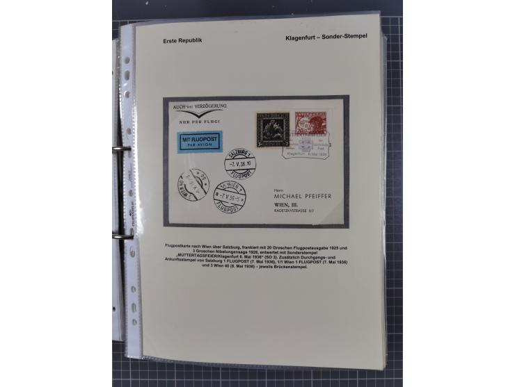 1756/1993 (ca.), reichhaltige Heimatsammlung “KLAGENFURT” mit über 650 Briefen und Karten, ab Vorphilatelie, dabei auch Posts