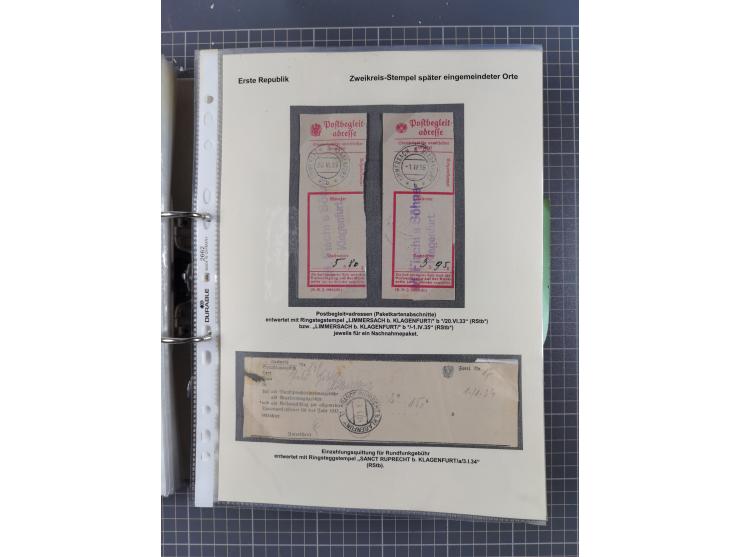 1756/1993 (ca.), reichhaltige Heimatsammlung “KLAGENFURT” mit über 650 Briefen und Karten, ab Vorphilatelie, dabei auch Posts