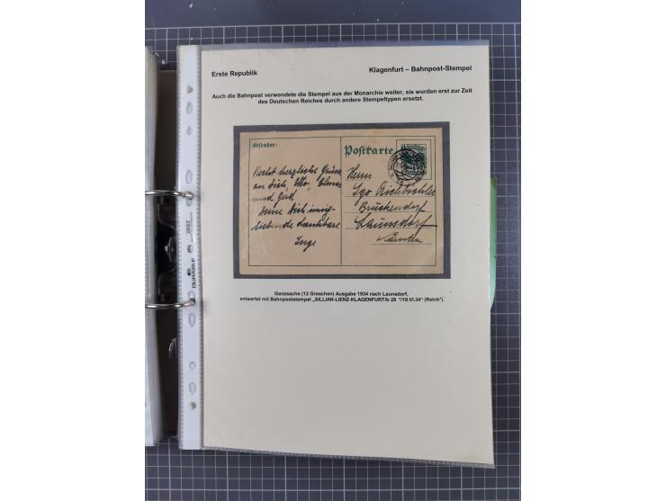 1756/1993 (ca.), reichhaltige Heimatsammlung “KLAGENFURT” mit über 650 Briefen und Karten, ab Vorphilatelie, dabei auch Posts