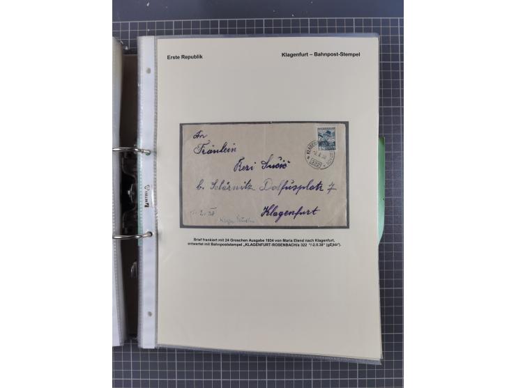 1756/1993 (ca.), reichhaltige Heimatsammlung “KLAGENFURT” mit über 650 Briefen und Karten, ab Vorphilatelie, dabei auch Posts