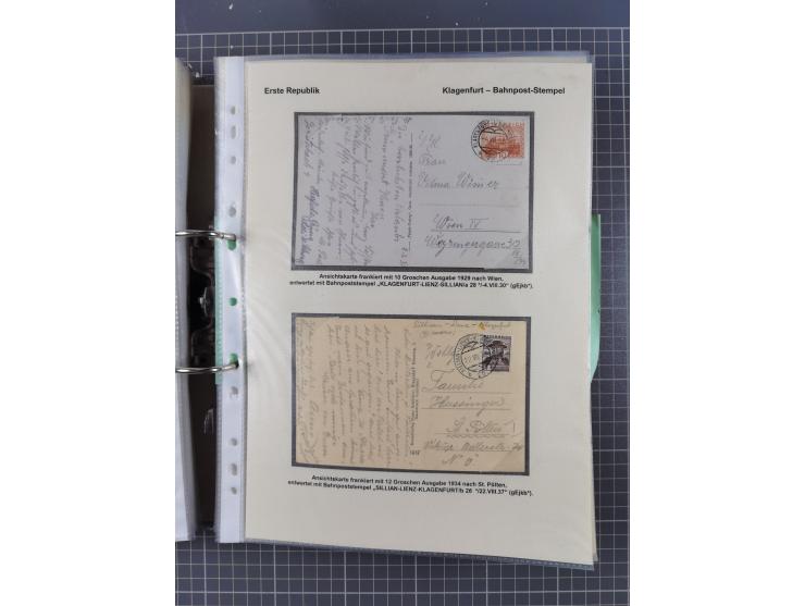1756/1993 (ca.), reichhaltige Heimatsammlung “KLAGENFURT” mit über 650 Briefen und Karten, ab Vorphilatelie, dabei auch Posts