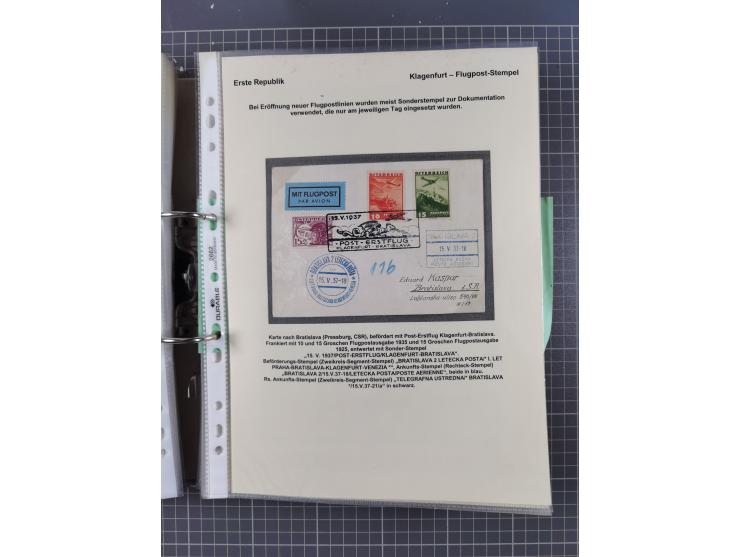 1756/1993 (ca.), reichhaltige Heimatsammlung “KLAGENFURT” mit über 650 Briefen und Karten, ab Vorphilatelie, dabei auch Posts