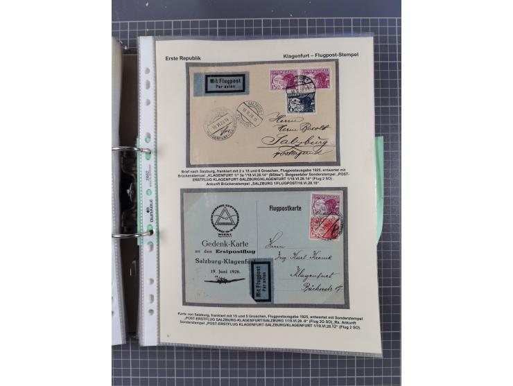 1756/1993 (ca.), reichhaltige Heimatsammlung “KLAGENFURT” mit über 650 Briefen und Karten, ab Vorphilatelie, dabei auch Posts