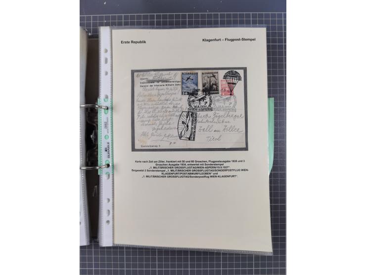 1756/1993 (ca.), reichhaltige Heimatsammlung “KLAGENFURT” mit über 650 Briefen und Karten, ab Vorphilatelie, dabei auch Posts