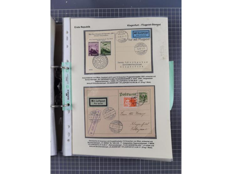 1756/1993 (ca.), reichhaltige Heimatsammlung “KLAGENFURT” mit über 650 Briefen und Karten, ab Vorphilatelie, dabei auch Posts