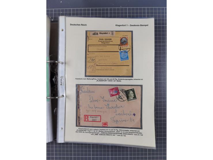 1756/1993 (ca.), reichhaltige Heimatsammlung “KLAGENFURT” mit über 650 Briefen und Karten, ab Vorphilatelie, dabei auch Posts