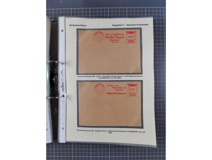 1756/1993 (ca.), reichhaltige Heimatsammlung “KLAGENFURT” mit über 650 Briefen und Karten, ab Vorphilatelie, dabei auch Posts