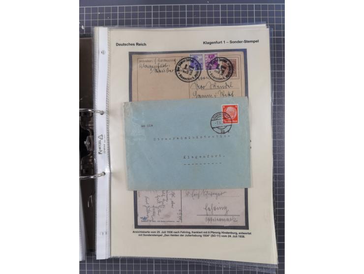 1756/1993 (ca.), reichhaltige Heimatsammlung “KLAGENFURT” mit über 650 Briefen und Karten, ab Vorphilatelie, dabei auch Posts