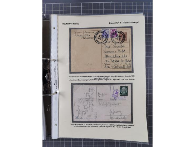 1756/1993 (ca.), reichhaltige Heimatsammlung “KLAGENFURT” mit über 650 Briefen und Karten, ab Vorphilatelie, dabei auch Posts