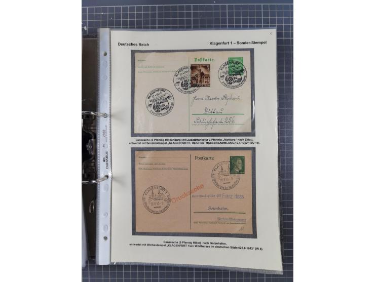 1756/1993 (ca.), reichhaltige Heimatsammlung “KLAGENFURT” mit über 650 Briefen und Karten, ab Vorphilatelie, dabei auch Posts