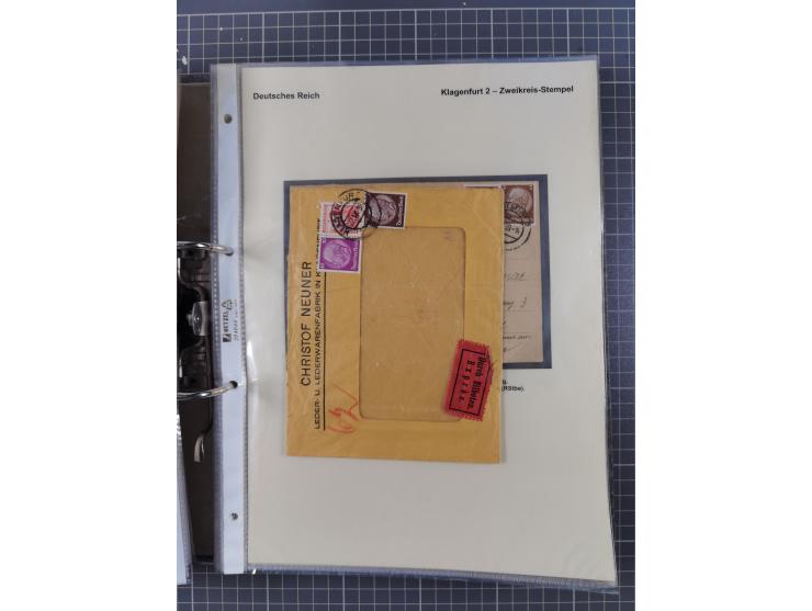 1756/1993 (ca.), reichhaltige Heimatsammlung “KLAGENFURT” mit über 650 Briefen und Karten, ab Vorphilatelie, dabei auch Posts