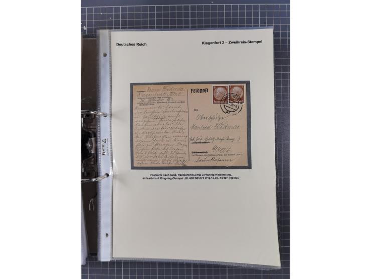 1756/1993 (ca.), reichhaltige Heimatsammlung “KLAGENFURT” mit über 650 Briefen und Karten, ab Vorphilatelie, dabei auch Posts