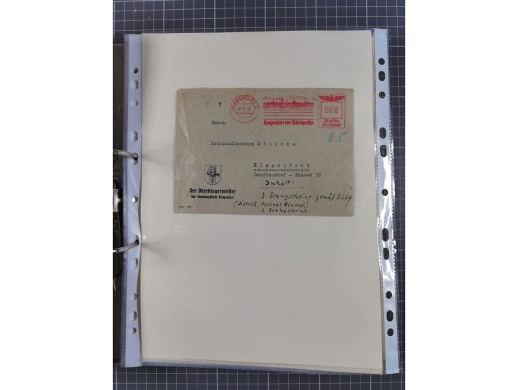 1756/1993 (ca.), reichhaltige Heimatsammlung “KLAGENFURT” mit über 650 Briefen und Karten, ab Vorphilatelie, dabei auch Posts