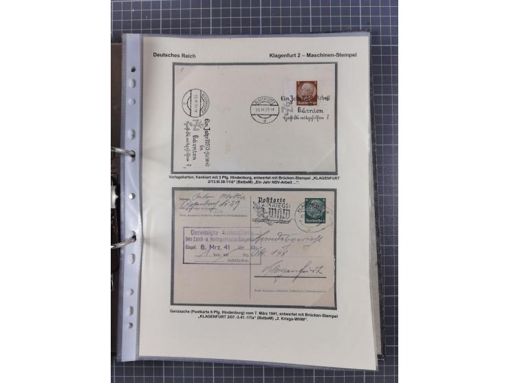 1756/1993 (ca.), reichhaltige Heimatsammlung “KLAGENFURT” mit über 650 Briefen und Karten, ab Vorphilatelie, dabei auch Posts