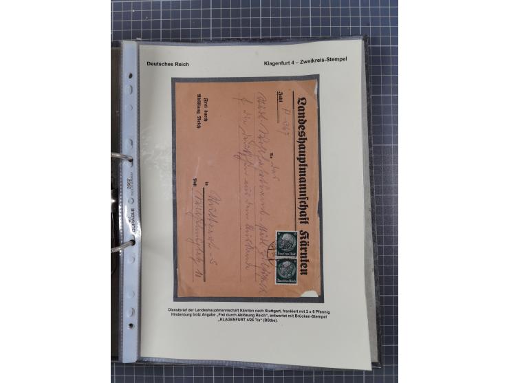 1756/1993 (ca.), reichhaltige Heimatsammlung “KLAGENFURT” mit über 650 Briefen und Karten, ab Vorphilatelie, dabei auch Posts