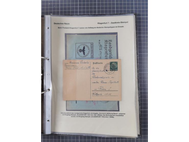 1756/1993 (ca.), reichhaltige Heimatsammlung “KLAGENFURT” mit über 650 Briefen und Karten, ab Vorphilatelie, dabei auch Posts