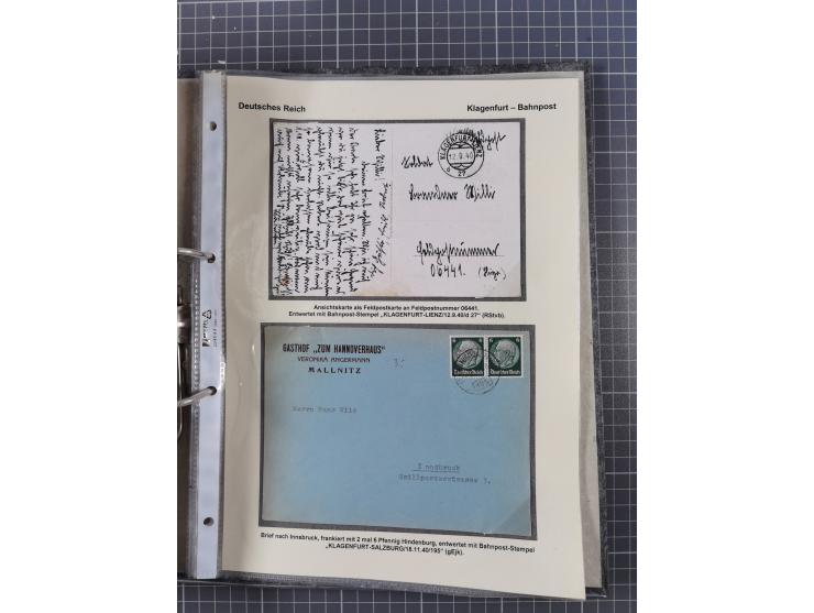 1756/1993 (ca.), reichhaltige Heimatsammlung “KLAGENFURT” mit über 650 Briefen und Karten, ab Vorphilatelie, dabei auch Posts