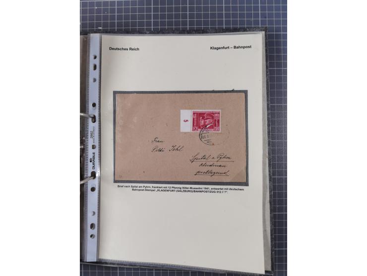 1756/1993 (ca.), reichhaltige Heimatsammlung “KLAGENFURT” mit über 650 Briefen und Karten, ab Vorphilatelie, dabei auch Posts